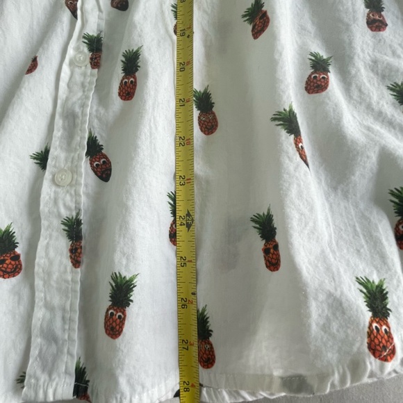 Men’s Brave Soul London Pineapple Novelty Button Down Shirt - Picture 5 of 7